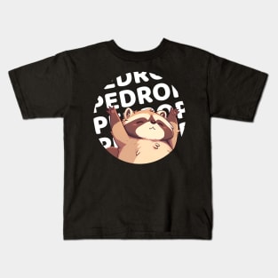 Pedro Pedro Dancing Raccoon Kids T-Shirt